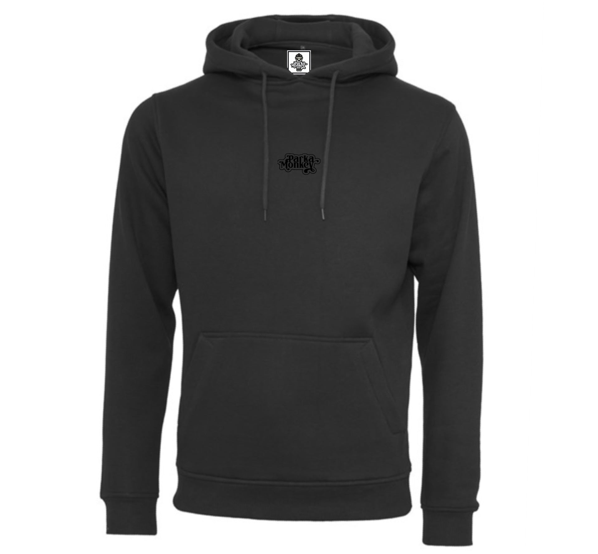 Classic Heavy Hoodie “Black” (Front Logo)